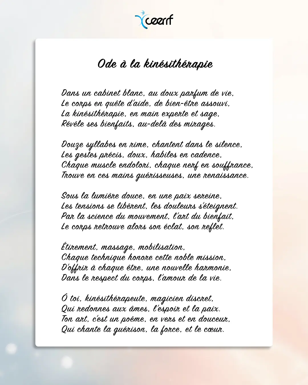 journée-mondiale-de-la-poésie-IG04 Poésie et kinésithérapie : Ode à la kinésithérapie